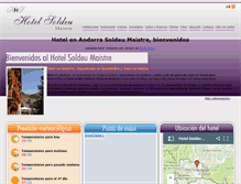 Tablet Screenshot of hotelsoldeumaistre.com